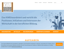 Tablet Screenshot of kwb-berufsbildung.de